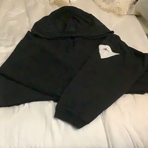 Activewear Reebok crop top hoodie with zipper
